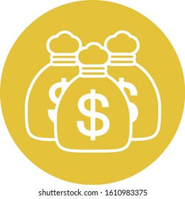 Dollar bag money image (image of a lot of funds)