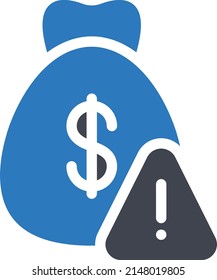 Dollarbeutel Vektorgrafik auf transparentem Hintergrund.Hochwertige Symbole.Glyphen Vektorsymbol für Konzept und Grafikdesign.