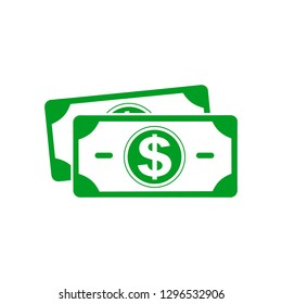 Dollar banknote icon, money sign – stock vector