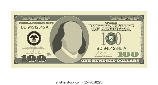 Dollar banknote vector design illustration isolated on white background