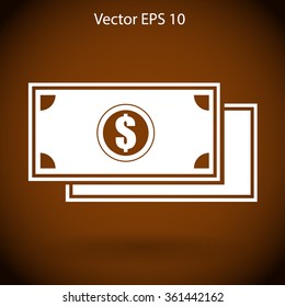 dollar banknote vector illustration