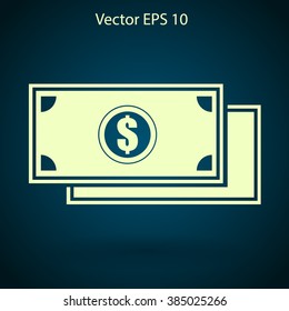dollar banknote vector illustration