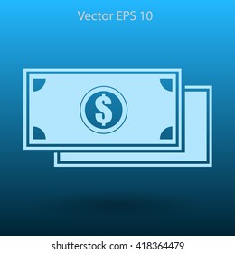 dollar banknote vector illustration