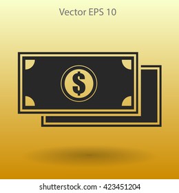dollar banknote vector illustration