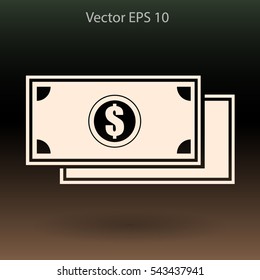 dollar banknote vector illustration