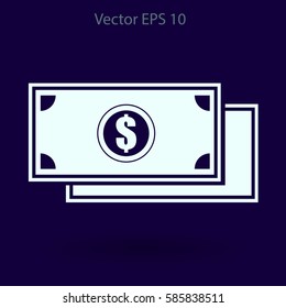 dollar banknote vector illustration