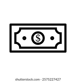 Dollar banknotes, dollar bundle sign, dollar money cash icon, money payment
