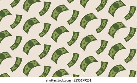 Dollar bill background pattern money flying