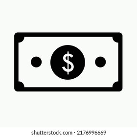 Icono plano de facturación del dólar Ilustración Dinero Dinero Finanzas de la Moneda de Negocio
