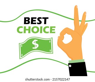 dollar bill and human perfect hand	