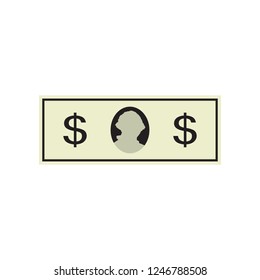Dollar Bill Icon [Colored] - George Washington (American Dollar Bill)