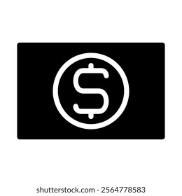 Dollar bill icon. Concept of money, finance, and economy.