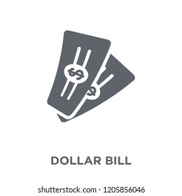 Dollar bill icon. Dollar bill design concept from Payment collection. Simple element vector illustration on white background.
