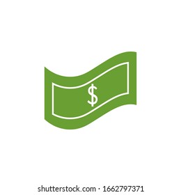 Dollar bill icon design. Money bill symbol. isolated on white background