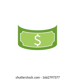 Dollar bill icon design. Money bill symbol. isolated on white background