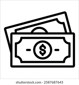 Dollar Bill Icon Element For Design