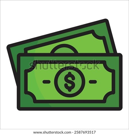 Dollar Bill Icon Element For Design