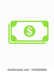 Dollar bill icon. dollar money vector icon. Cash money. For financial apps and websites