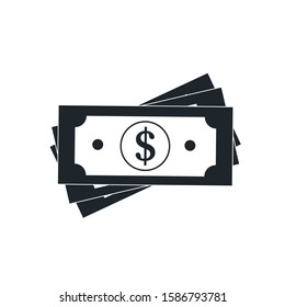 Dollar bill icon. Dollar. Money. Money icon. Vector.