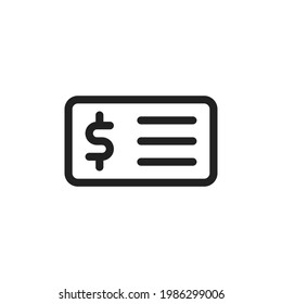 Dollar bill icon. Trendy Dollar bill logo concept on white background from e-commerce and payment collection