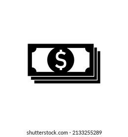 dollar bill icon vector. means of payment. simple shape