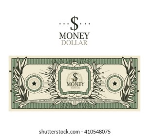 dollar bill  isolated design 
