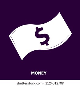 dollar bill isolated. vector illustration