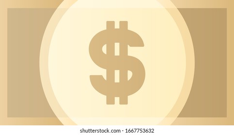 dollar bill isolated vector illustration