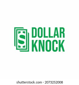 Dollar bill logo design with big dollar sign