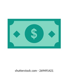 Dollar, Bill, Money, Cash Icon Vector Image. Can Also Be Used For ECommerce, Shopping, Business. Suitable For Web Apps, Mobile Apps And Print Media.