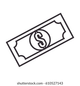 dollar bill money icon