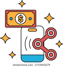 Un billete de un dólar está encima de un teléfono celular. El billete vale un dólar