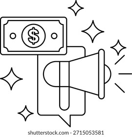 Un billete de un dólar está encima de un micrófono. El billete de un dólar está rodeado por una estrella y el micrófono está rodeado por una estrella