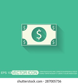 Dollar bill. symbol of money