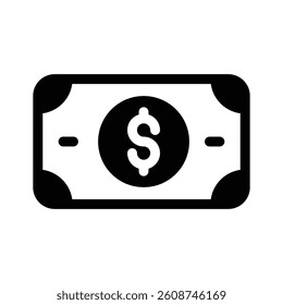 A dollar bill, symbolizing cash transactions or payments
