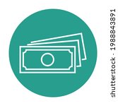 dollar bill vector, cash or money for investment in business, stack of money of imcome and salary