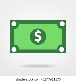   dollar bill vector graphic,  money illustration -