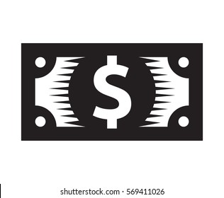 Dollar bill vector icon
