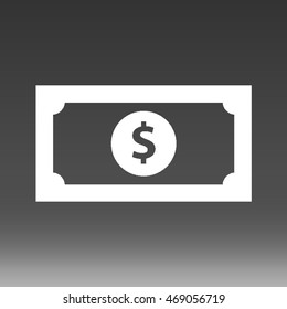 Dollar Bill Vector Icon Illustration