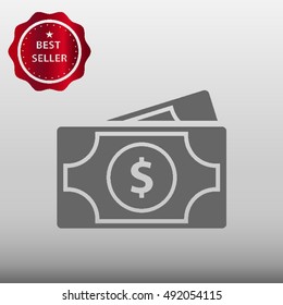 Dollar Bill Vector Icon Illustration
