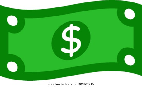 Dollar bill vector illustration
