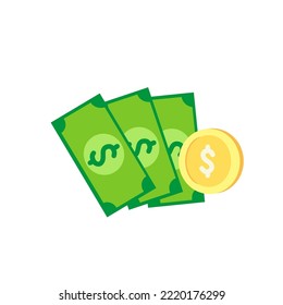 Dollar-Wechsel-Vektorgrafik für Unternehmen, Finanzen, Transaktionen, Investitionen, Symbol, Symbol, Finanzthema, Deal-Thema,