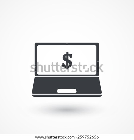 Dollar Bills On Laptop