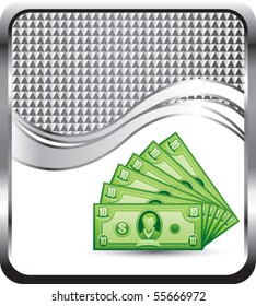 ola de monedas de plata a cuadros