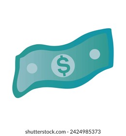 Dollar Bills-Cash Isolated on White Background