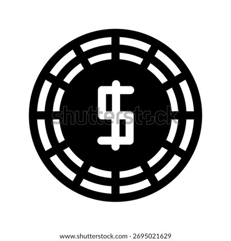 Dollar Board Game Icon Vector Symbol Design Illustration
