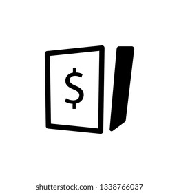 dollar box icon. Element of web for mobile concept and web apps illustration. Icon for website design and development, app development. Premium icon