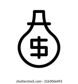 dollar broker icon or logo isolated sign symbol vector illustration - high quality black style vector icons
