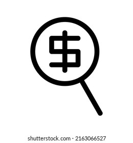 dollar broker icon or logo isolated sign symbol vector illustration - high quality black style vector icons
