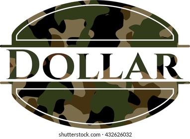 Emblema camuflado en dólares